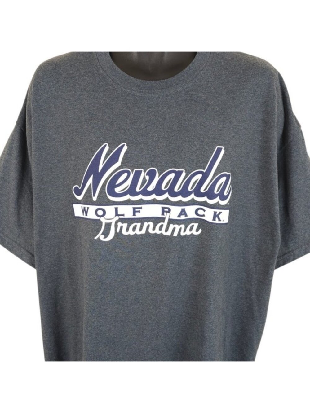Vintage Nevada Wolf Pack T Shirt Mens Size 2XL Gray Y2K NCAA University Grandma